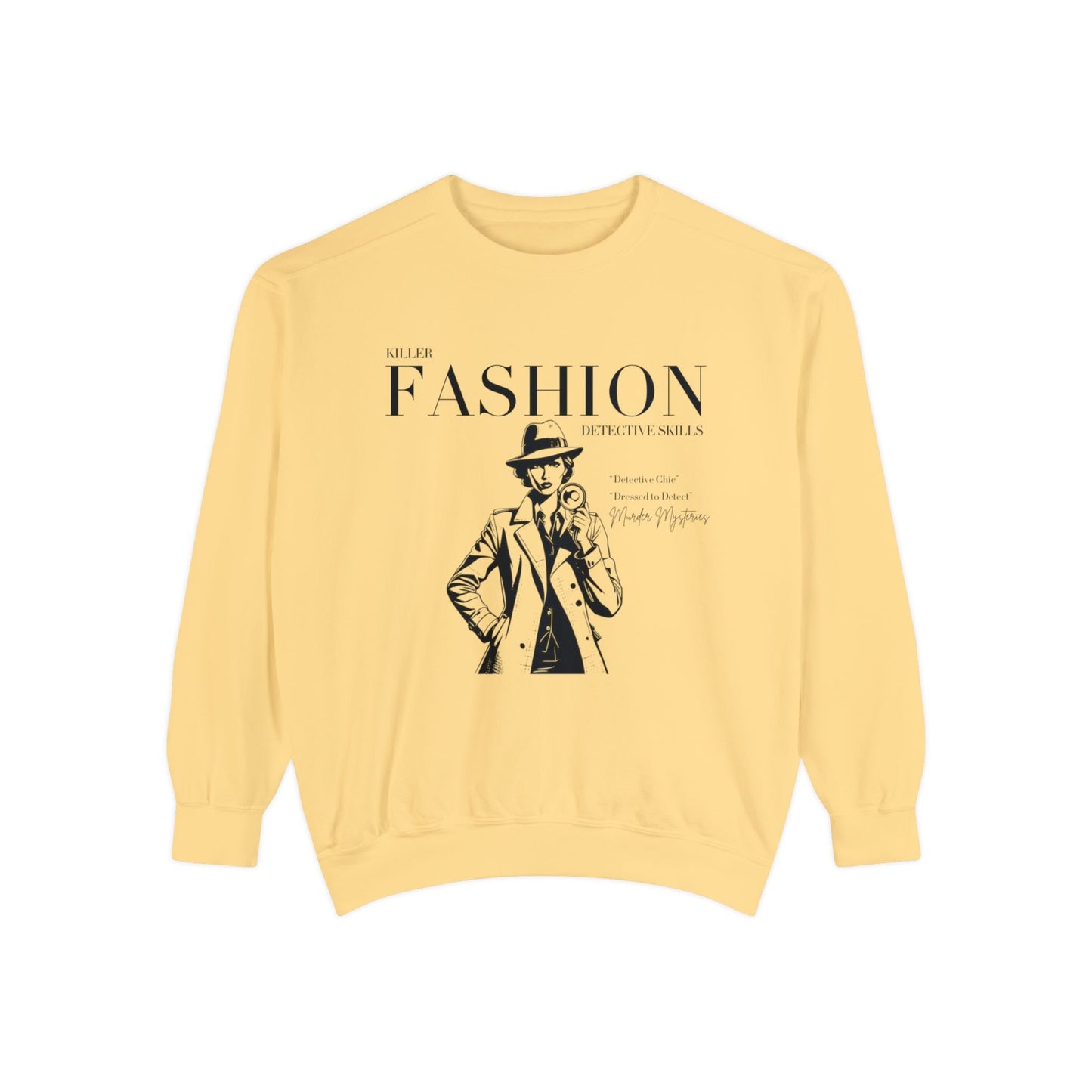 killer fashion detective skills black text