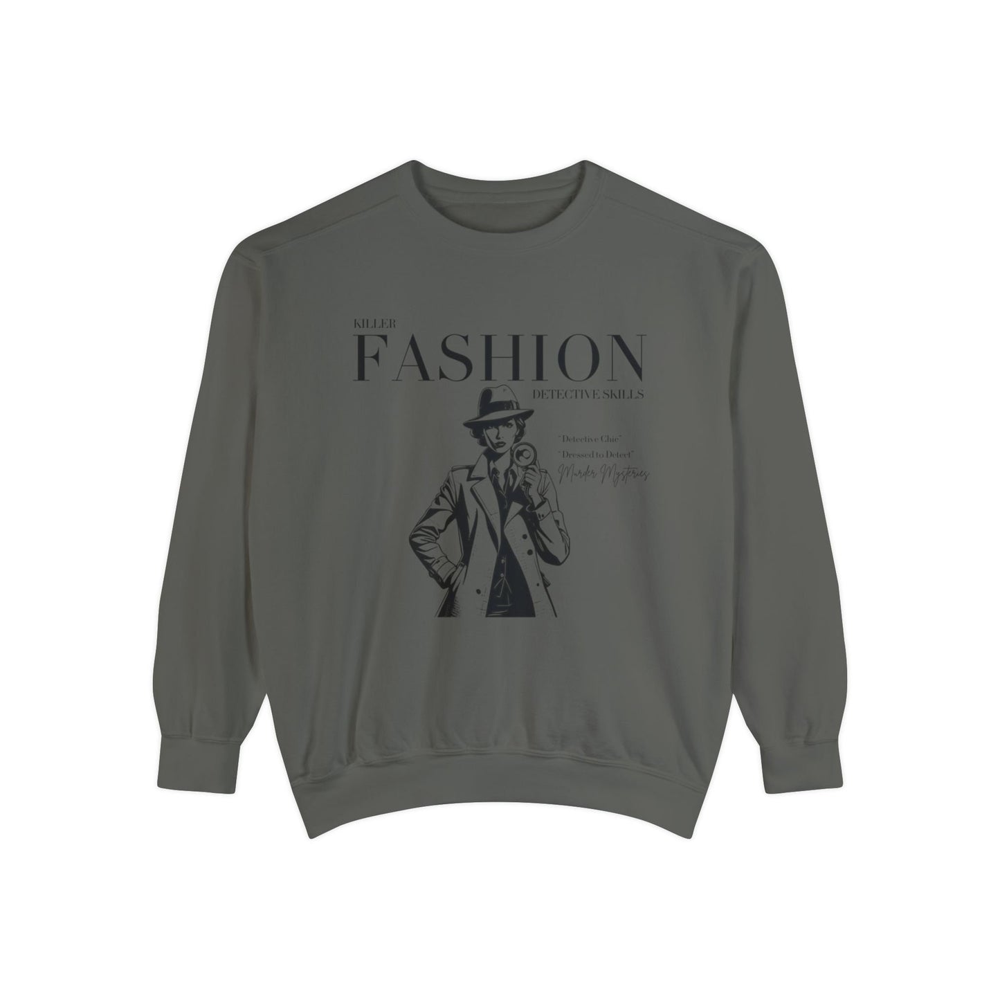 killer fashion detective skills black text