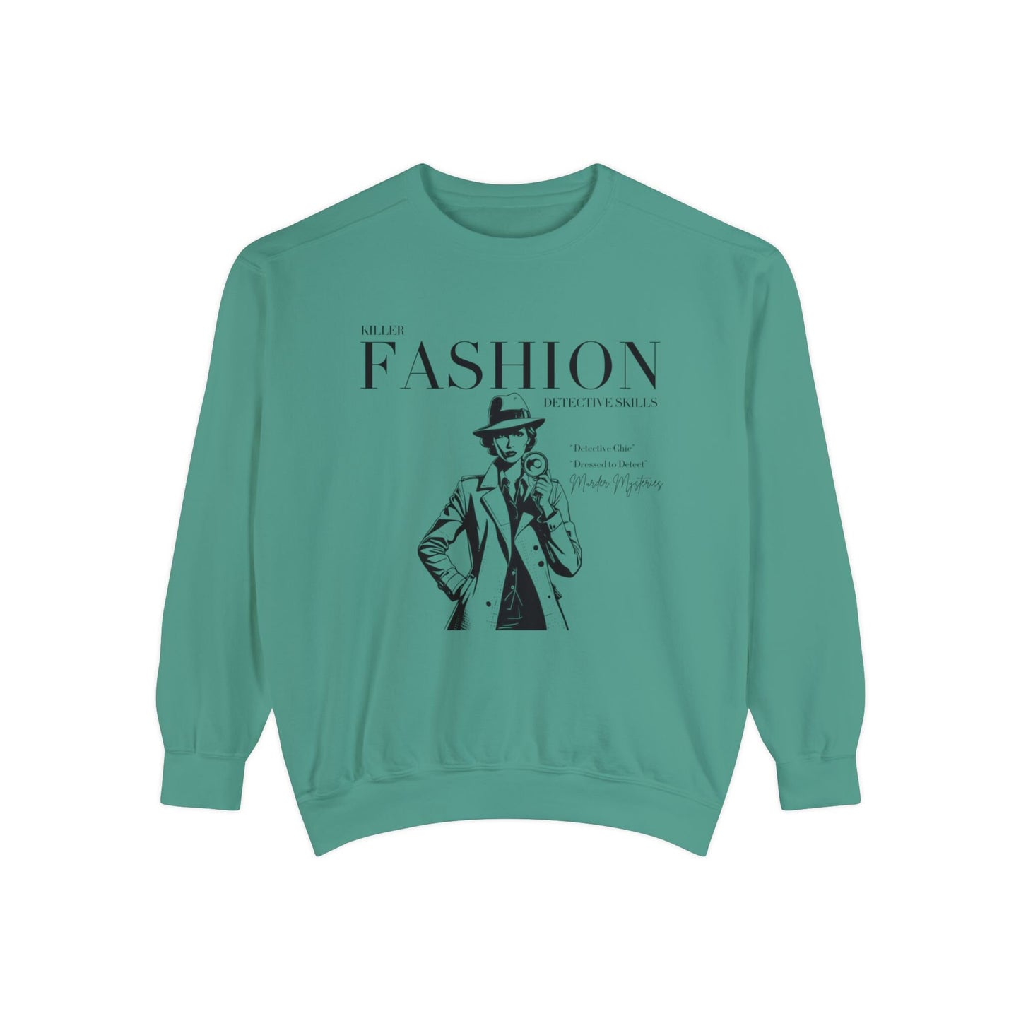 killer fashion detective skills black text