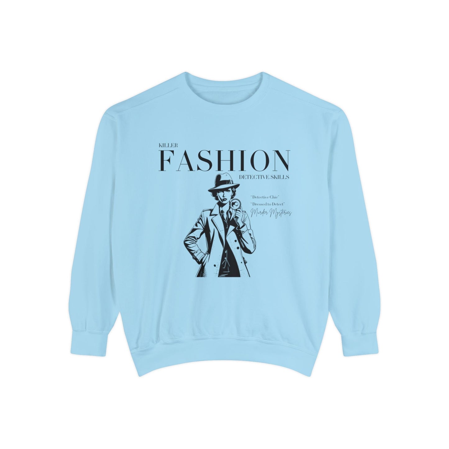 killer fashion detective skills black text