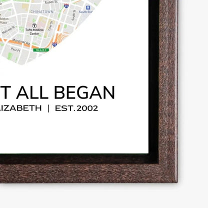 Discover 'Where It Began' Framed Canvas - Elegant, High-Quality Wall Art for Sophisticated Home Decor | Shop Now at D1gital Emporium US