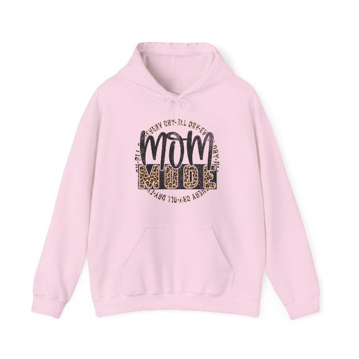 Celebrate motherhood with the ‘Mom Mode I’ hooded sweatshirt, featuring a beautiful blend of floral design and modern typography, a warm Mother's Day gift for cherished moms – available now at D1gital Emporium US.