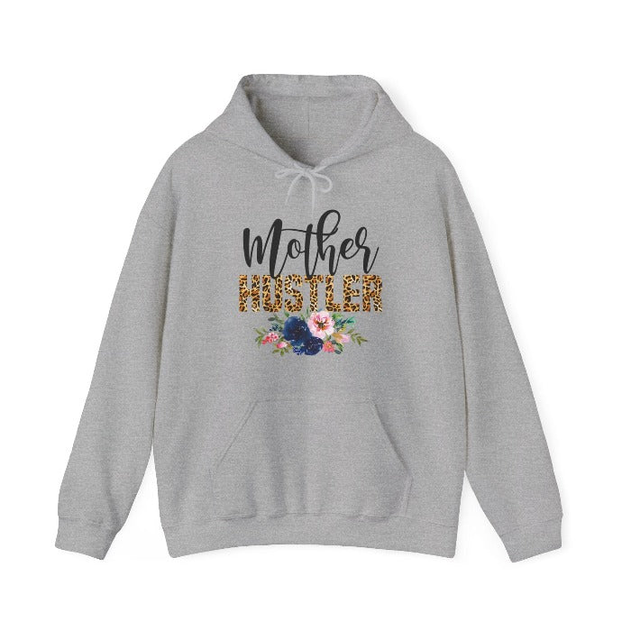 Celebrate motherhood with the ‘Mother Hustler’ hooded sweatshirt, featuring a beautiful blend of floral design and modern typography, a warm Mother's Day gift for cherished moms – available now at D1gital Emporium US.