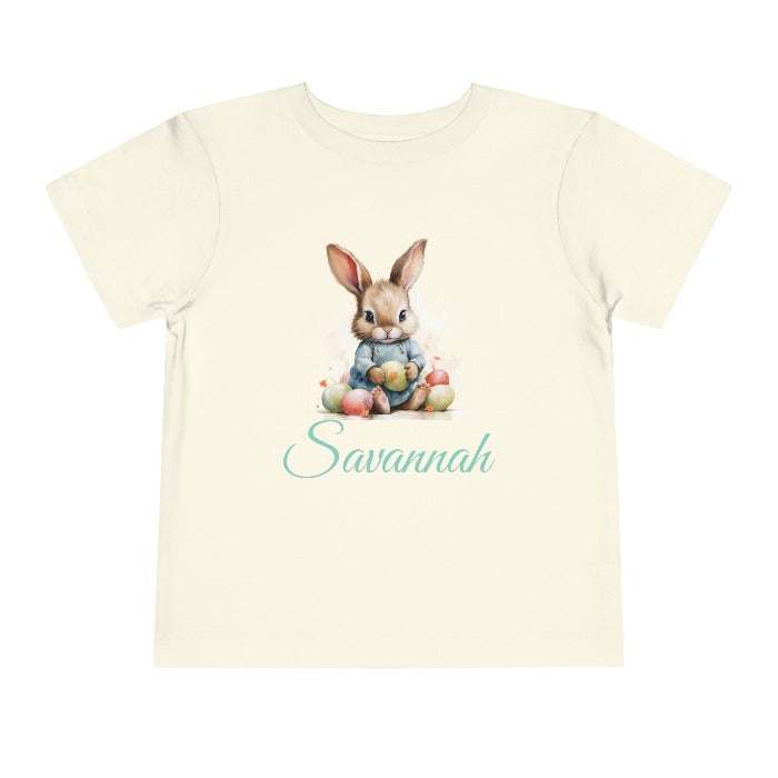 o	Adorable Toddler Girl Easter Tee with Cute Bunny Design - Soft and Comfortable Cotton, Perfect for Spring Celebrations | D1gital Emporium US