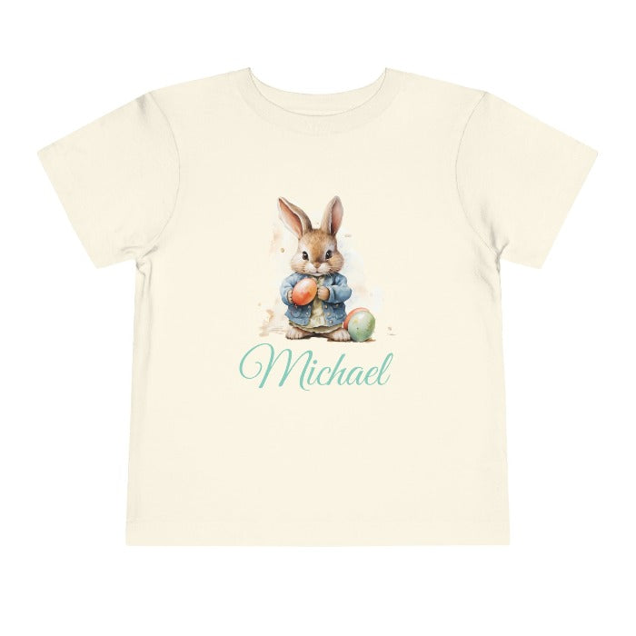 Adorable Toddler Boy Easter Tee with Cute Bunny Design - Soft and Comfortable Cotton, Perfect for Spring Celebrations | D1gital Emporium US