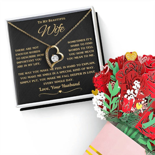 Elegant Forever Love Flower Jewelry Bundle, a romantic gift set for wives, featuring exquisite floral-themed pieces that symbolize eternal love, exclusively at D1gital Emporium.