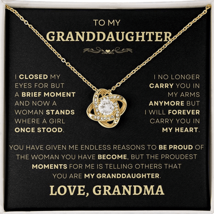 Exclusive Loveknot Necklace – Perfect Keepsake from Grandma to Granddaughter | D1gital Emporium US