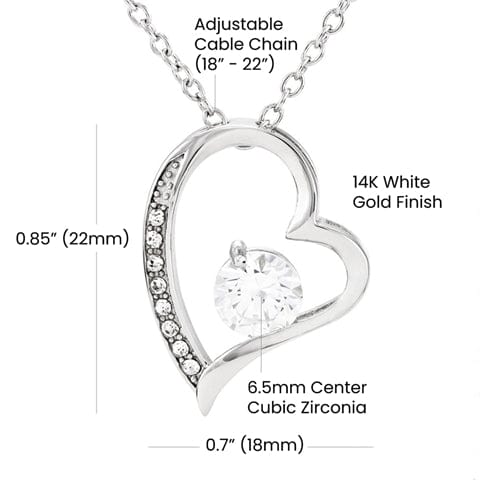 Shop the Exclusive 14K White Gold Finish Heart Pendant with Sparkling Cubic Zirconia - Perfect for Elevating Everyday Elegance or Gifting Moments. Adjustable Cable Chain for a Custom Fit. Make a Statement with this Luxurious Necklace from D1gital Emporium US.