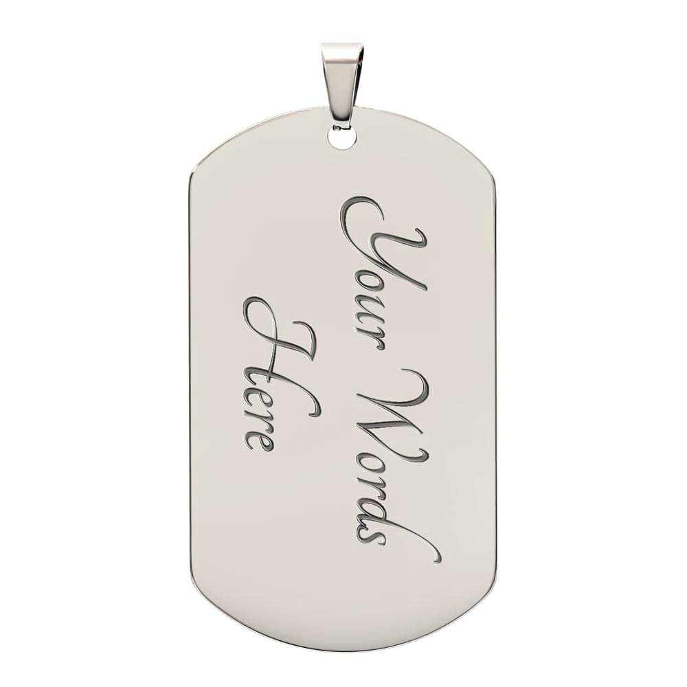 ShineOn Fulfillment Jewelry To My Granddaughter, I Am Proud of You - Dog Tag