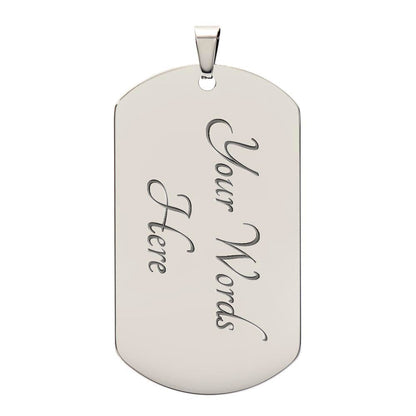 ShineOn Fulfillment Jewelry To My Grandson, I Am Proud of You - Dog Tag
